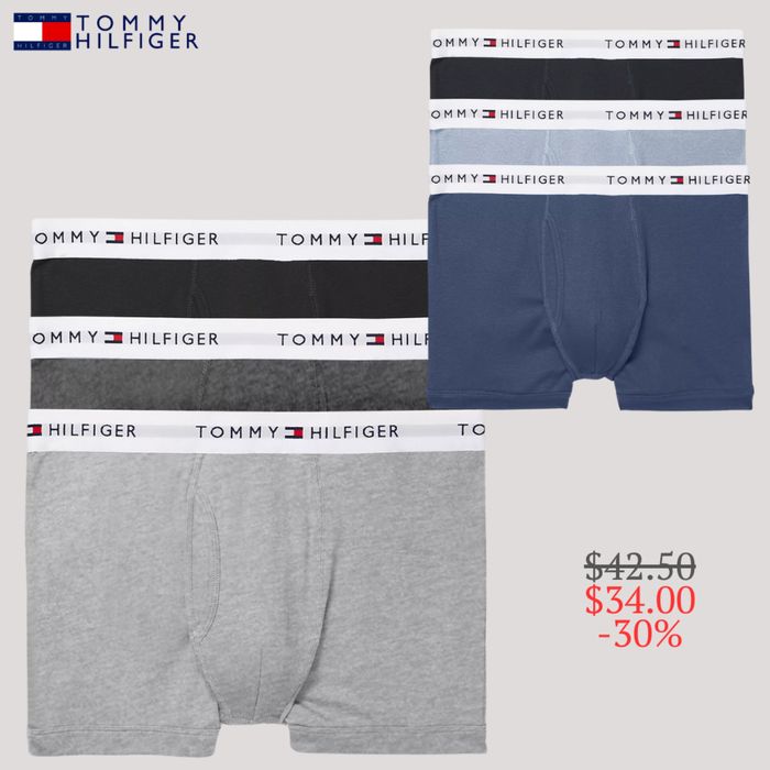 Набір чоловічої білизни 3-pack Tommy Нilfiger труси боксери