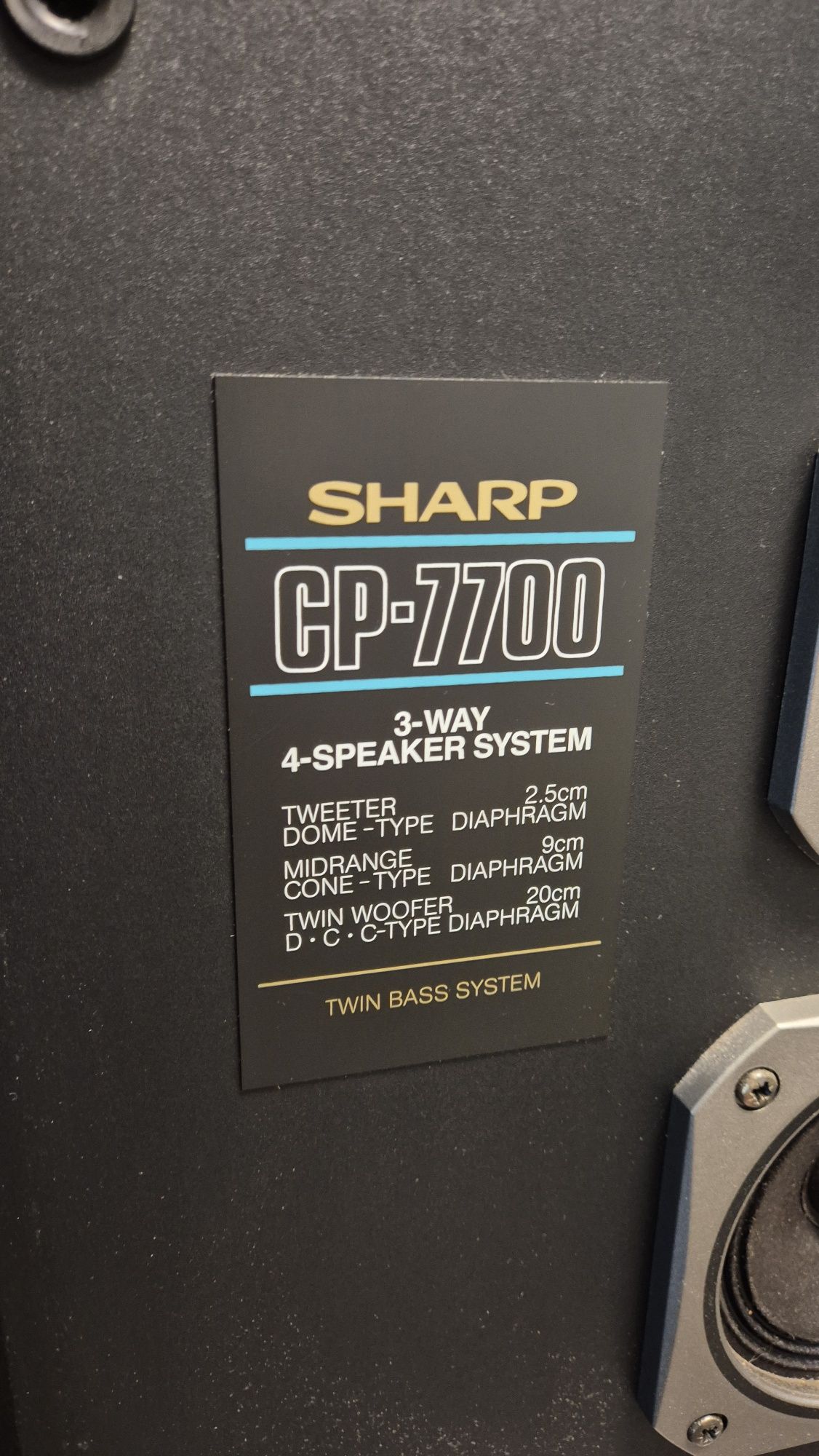 Zestaw HiFi Sharp 7700 komplet sprawny bdb stan.