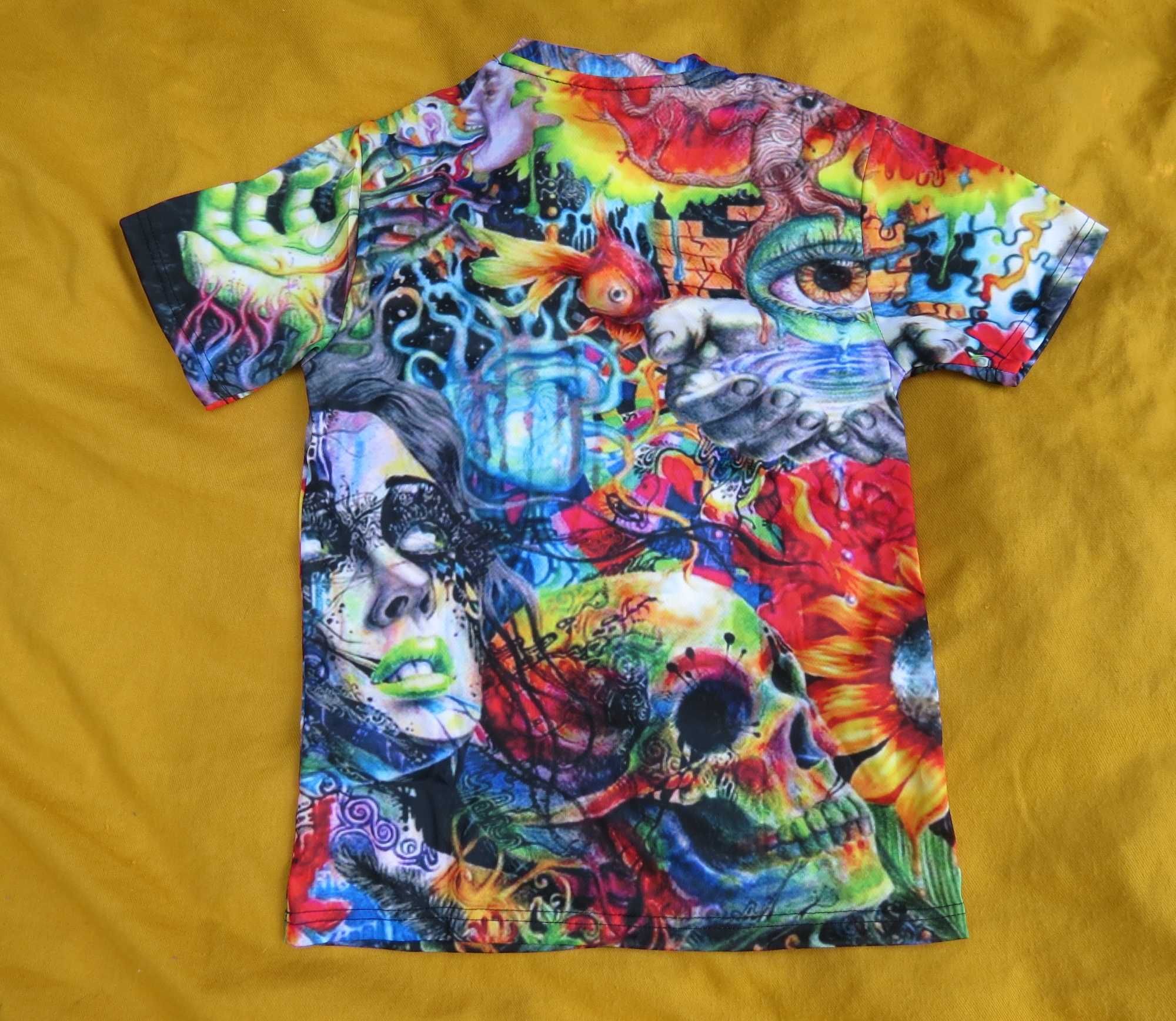 Psychodeliczna koszulka trippin boho hippie rozmiar S/XS