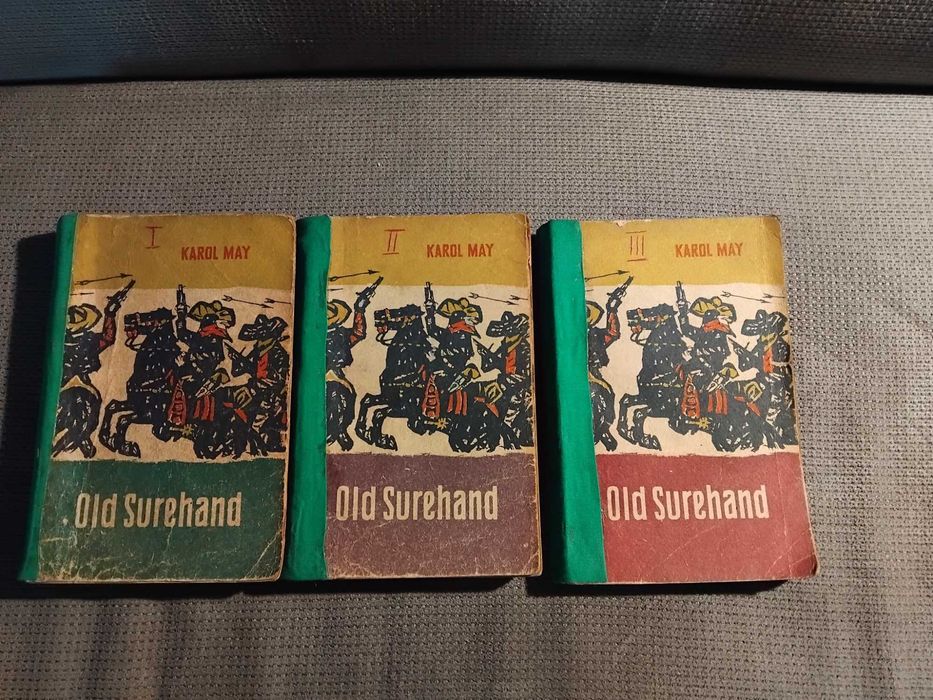 Karol May Old Surehand tomy 1-3 wydanie pierwsze