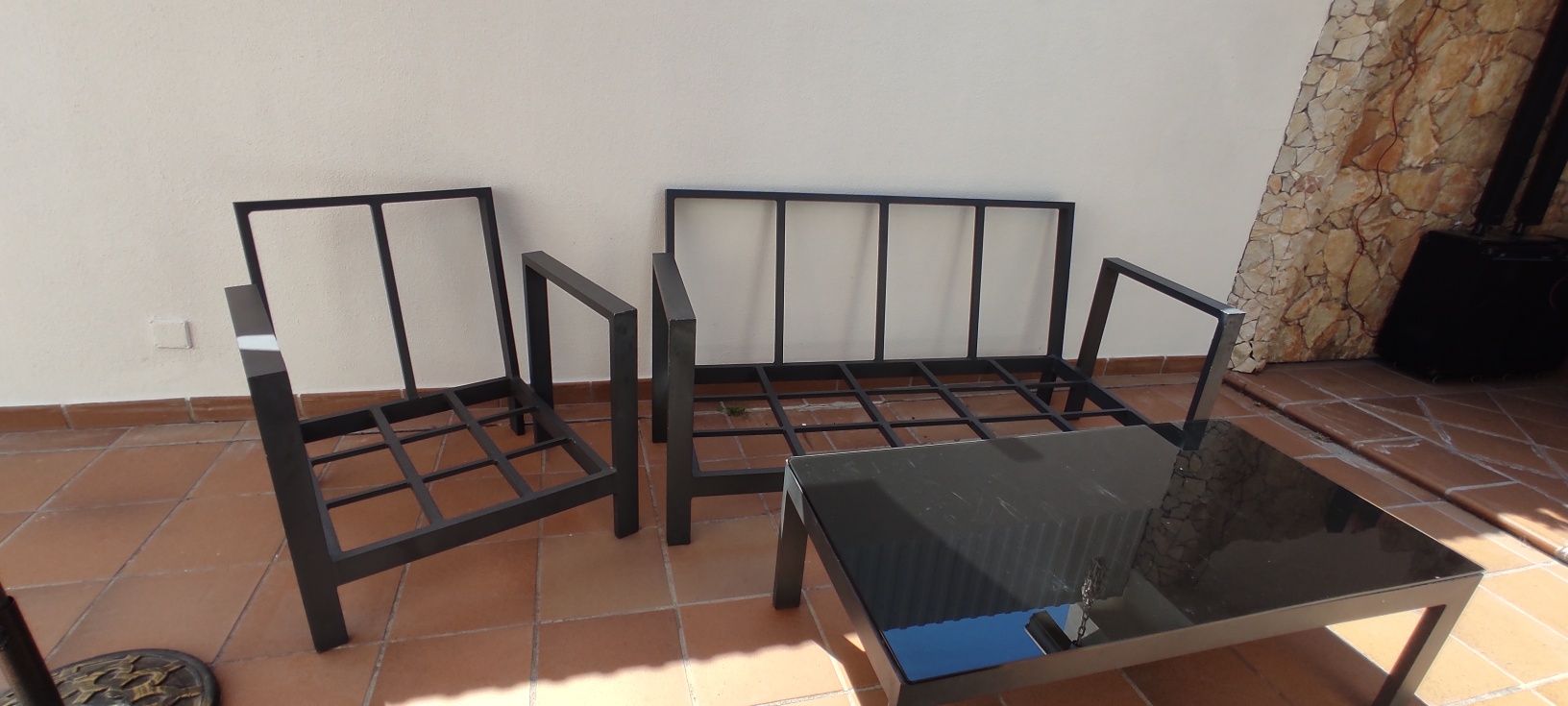 Conjunto sofás de exterior