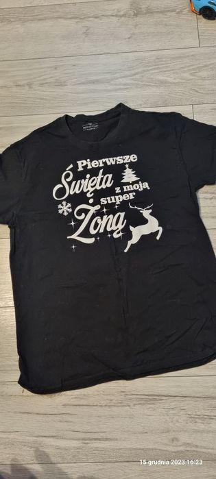 Męska koszulka na święta mąż