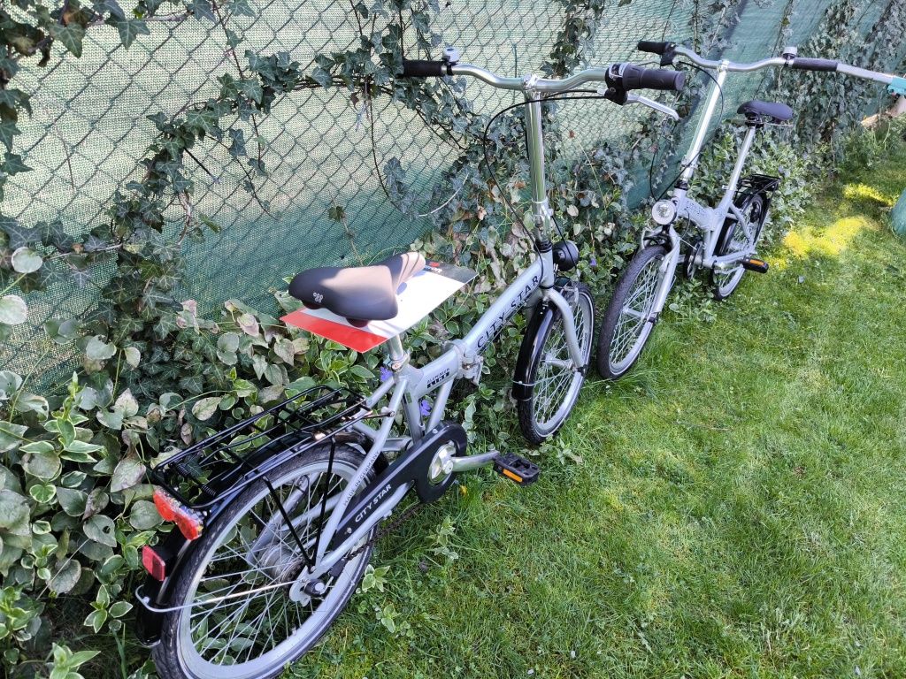 Jak nowy firmowy rower alumioniowy składak, składany z przerzutkami