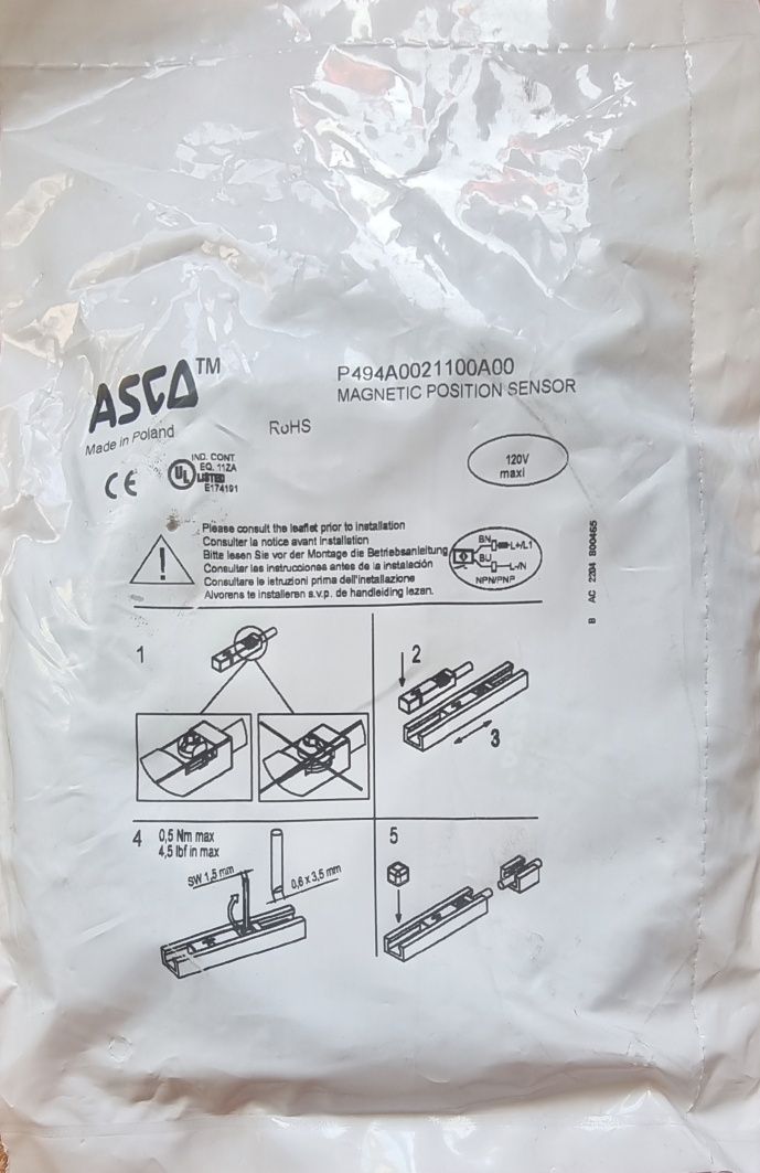 Czujnik położenia magnetyczny/kontaktron