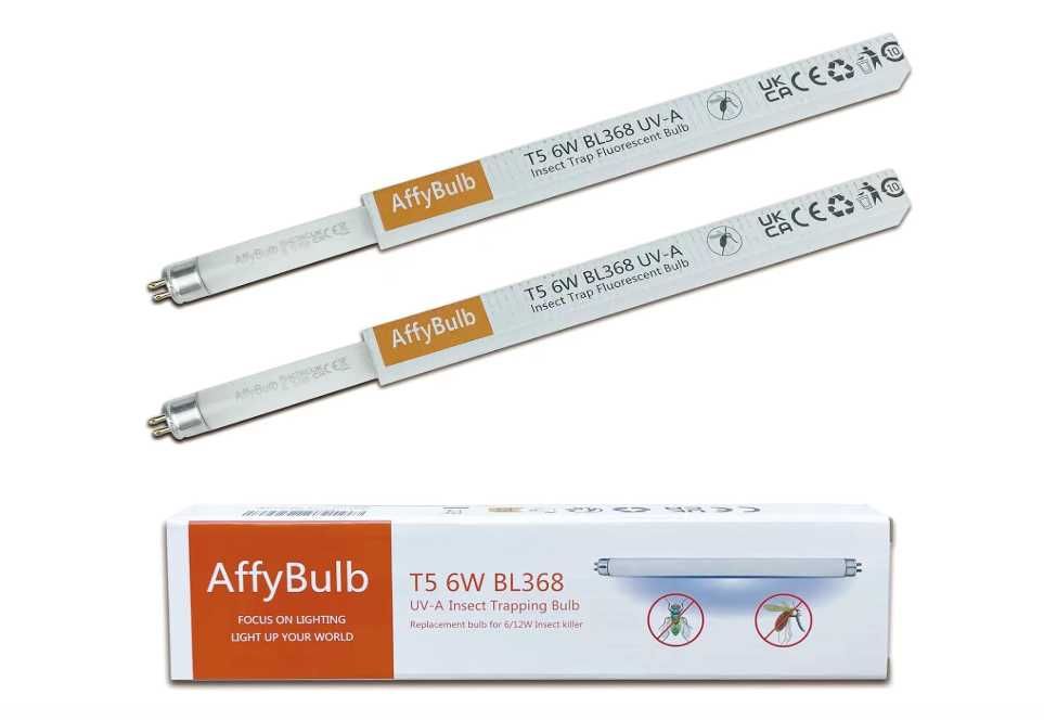 AffyBulb 2 x 6W Lampy zamienne do elektrycznej lampy przeciw komarom