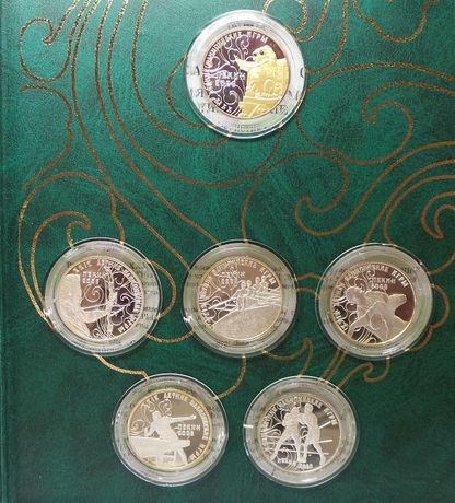 Набор серебрянных монет, "XXIX ОЛИМПИЙСКИЕ ИГРЫ В ПЕКИНЕ" тираж 500шт