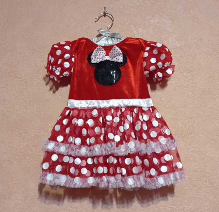 Сказочное платье с бодиком для девочки Минни Маус, Disney baby.