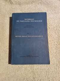 Metody badań psychologicznych - red Lidia Wołoszynowa