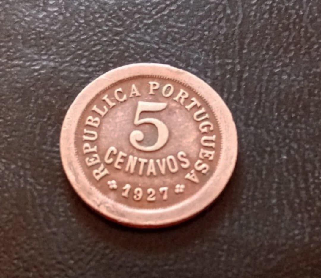 5 centavos moeda 1927