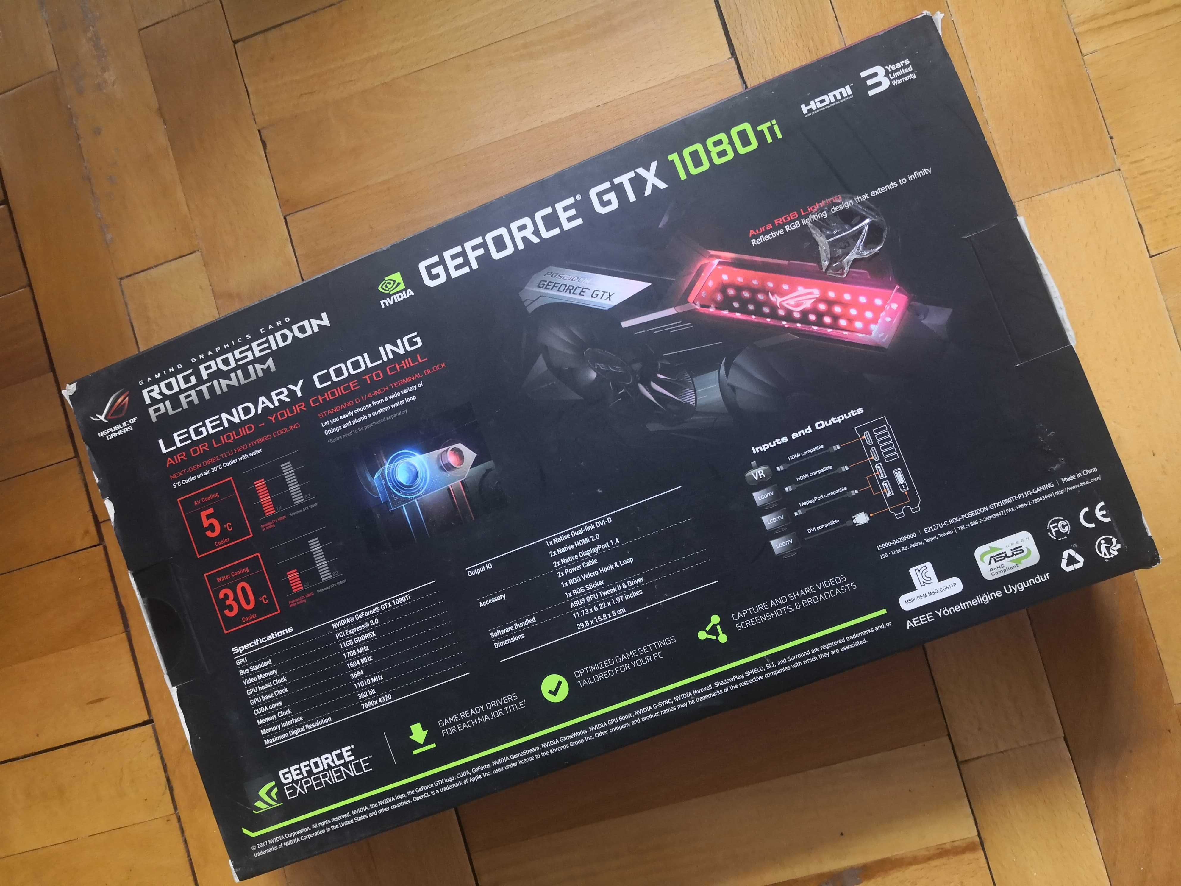 Używany Nvidia Geforce GTX 1080ti ROG Poseidon Platinum