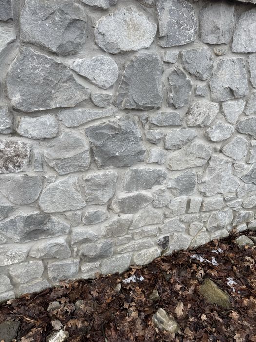 Kamien/ skalniak/ oczko wodne/ogrodzenie/mur