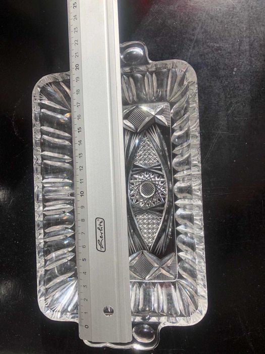 Порціона тарілка з кришталю