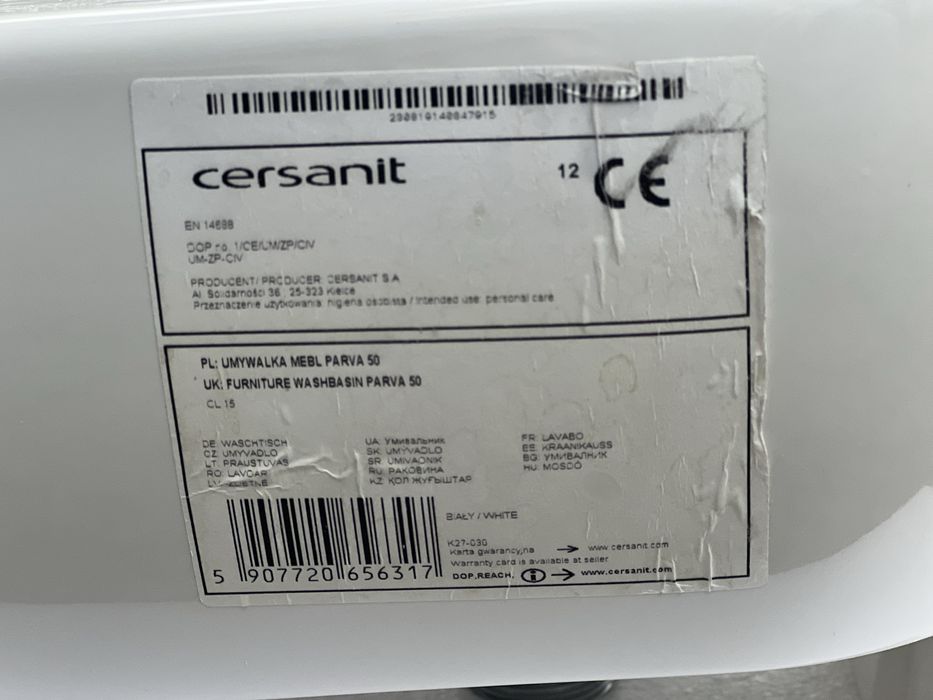 Umywalka Cersanit Parva 50