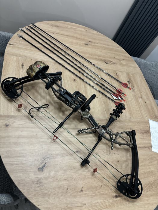 Łuk bloczkowy 70lbs strzały