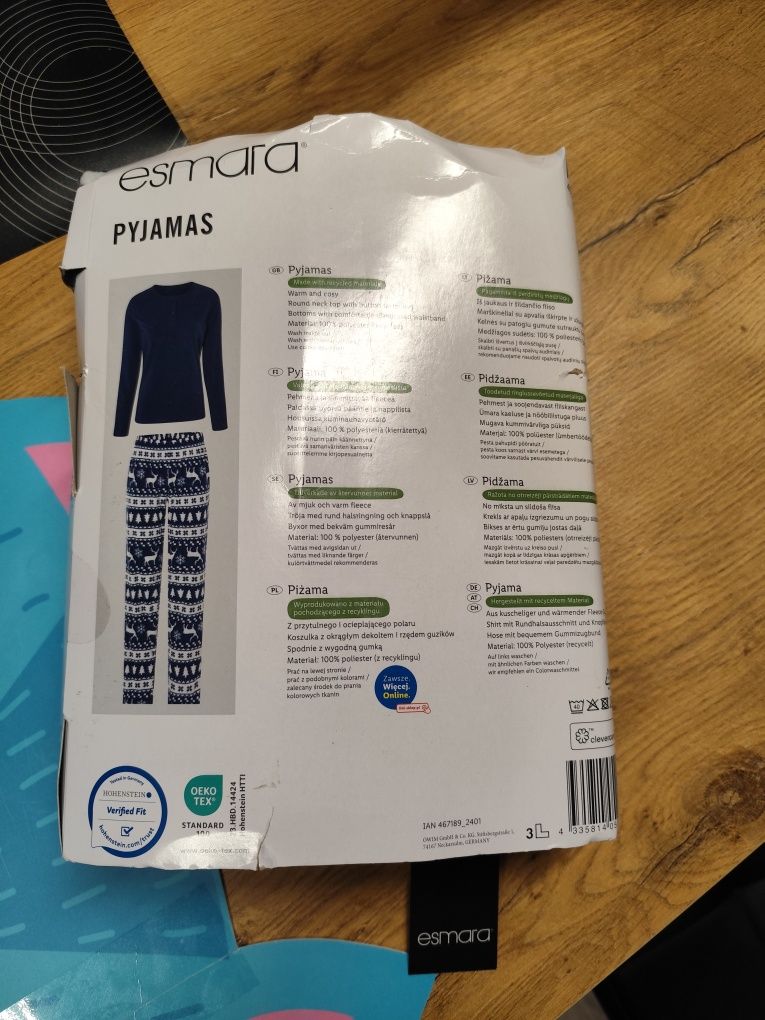 Piżama damska ciepła 40/42