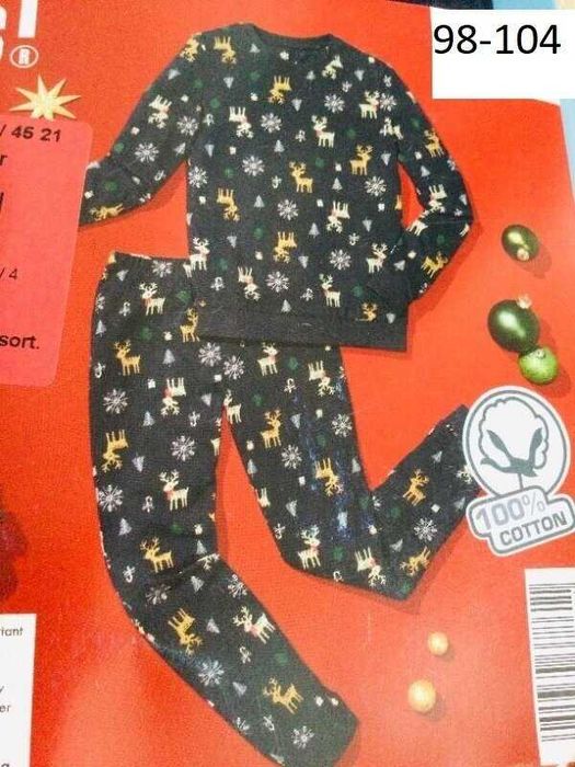 98-104 Німеччина Lupilu! Новорічна Піжама з Оленями нова