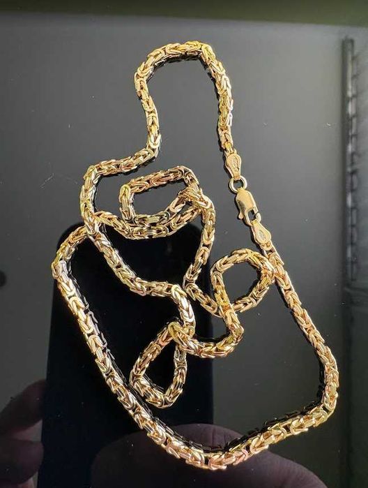 Łańcuszek Królewski Bizantyjski 55cm 3mm 18g 925 585