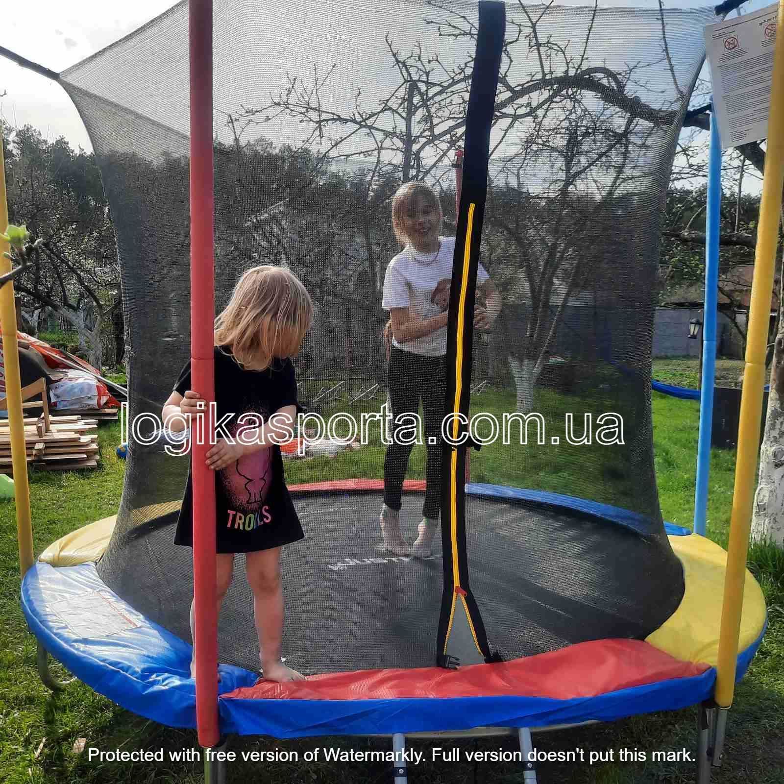 Батут з внутрішньою сіткою JUST FUN 244 см. багато різних розмірів