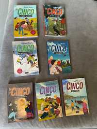 Livros Os Cinco de Enid Blyton