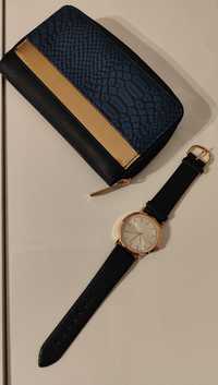 Nowy zestaw - portfel + zegarek damski