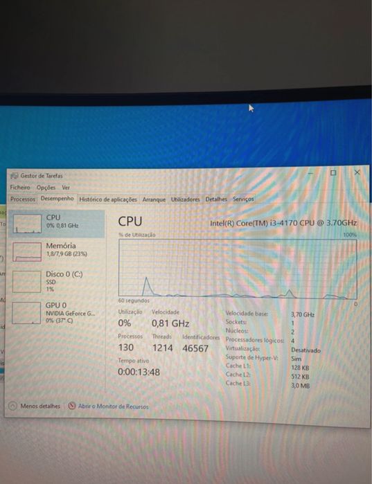 Computador - i3 / gtx 950 / ssd 222gb / 8gb ram