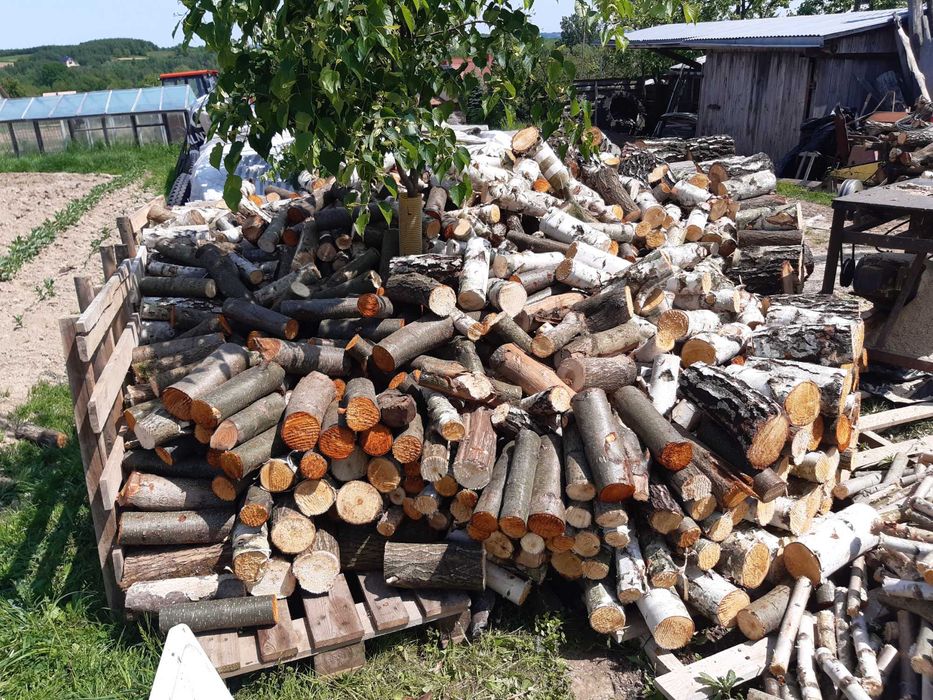suche drewno opałowe do pieca, kominka - iwa, wierzba