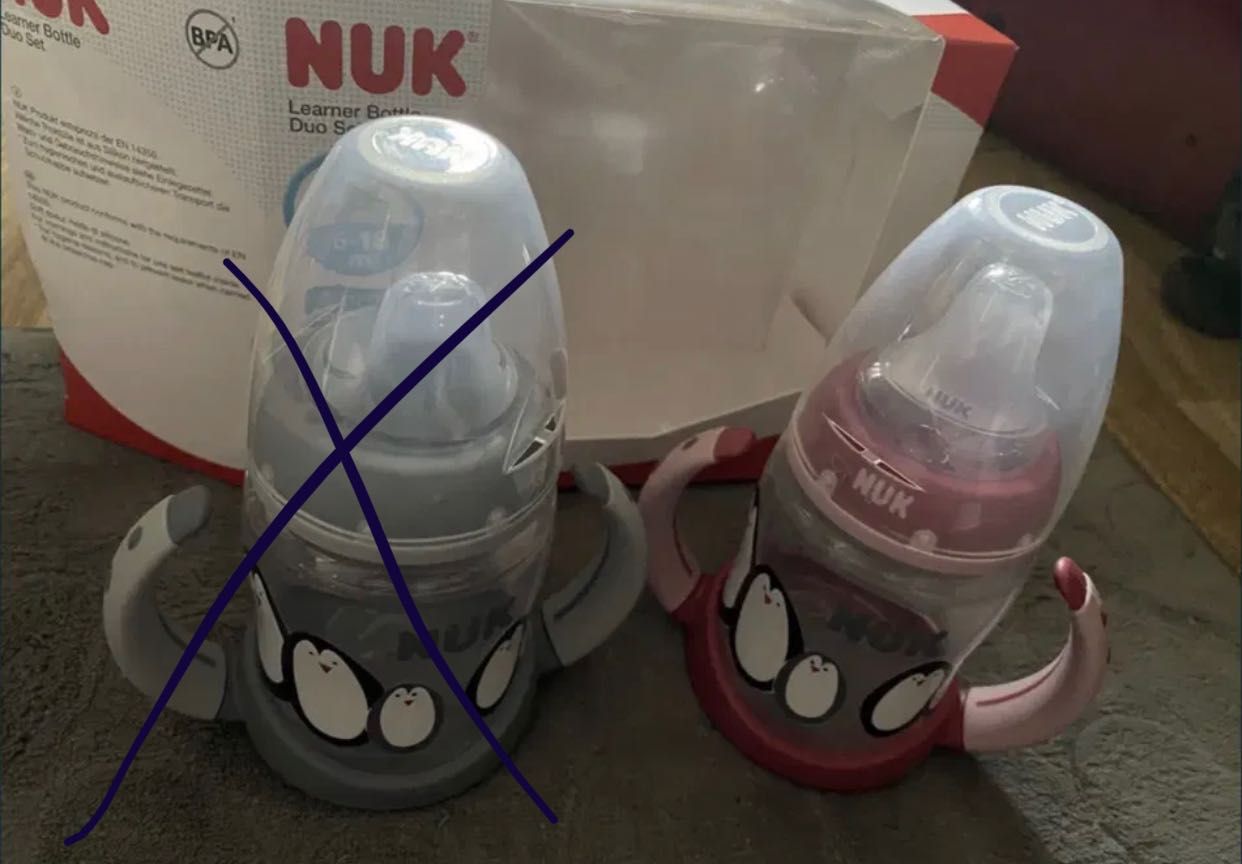 Новый поильник Nuk 6-18 Минни маус Винни пух Микки пеппа стакан Пеппа