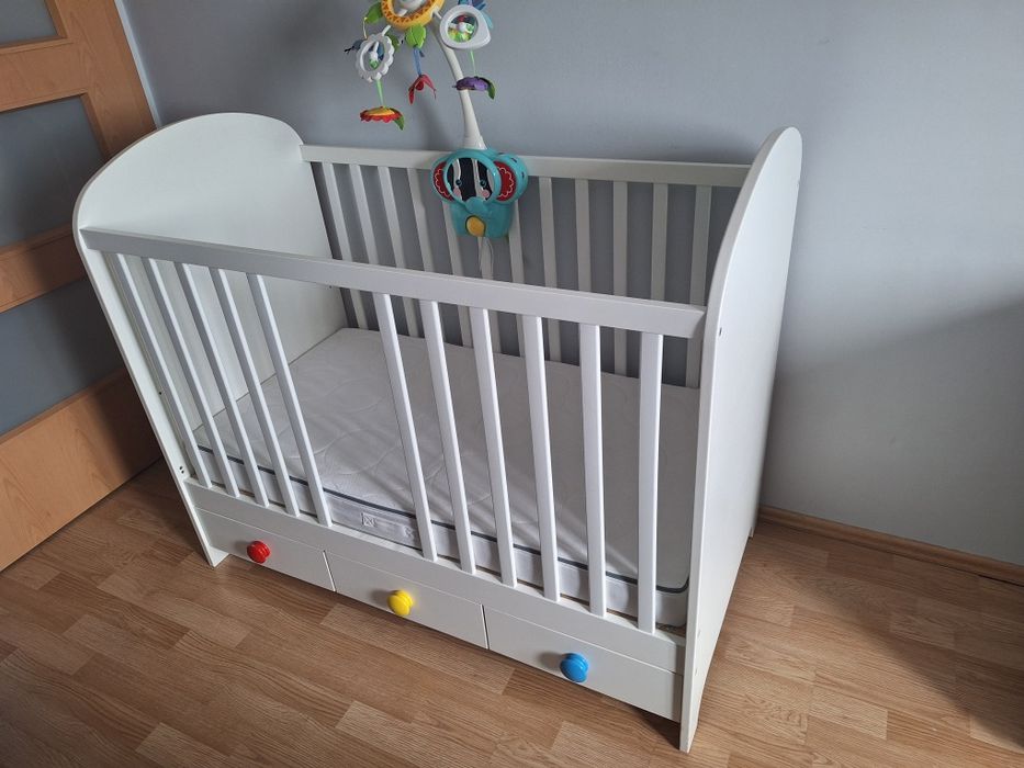 Łóżeczko dziecięce GONATT z materacem JATTETROTT IKEA