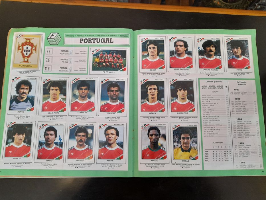 Caderneta Panini Mundial MEXICO 86 - Pique - completa - cromos Copa