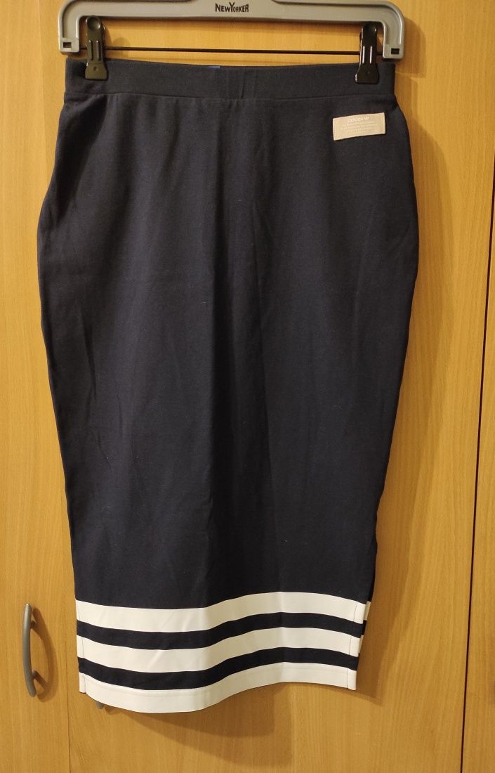 Spódnica Adidas bawełna motyw marynarski  M/38