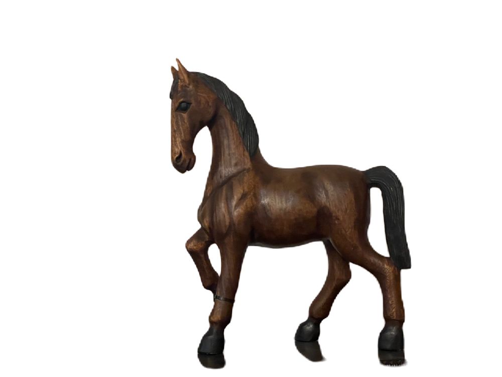 Cavalos de madeira de grandes dimensoes