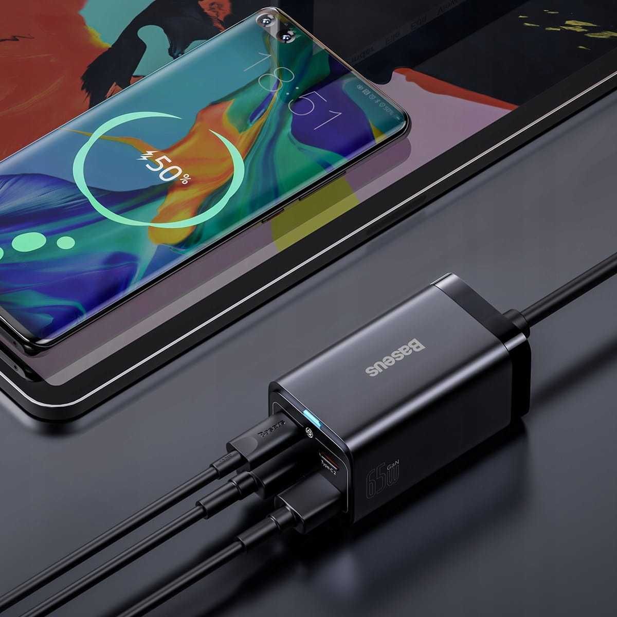 Ładowarka sieciowa Baseus GaN3 Pro 2xUSB 2xC 65W + kabel C-C Sklep Wwa