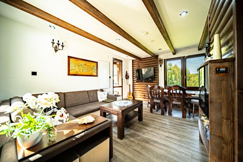 Wakacje  Domek w Zaciszu Harklowa letniskowy sauna, jacuz, basen