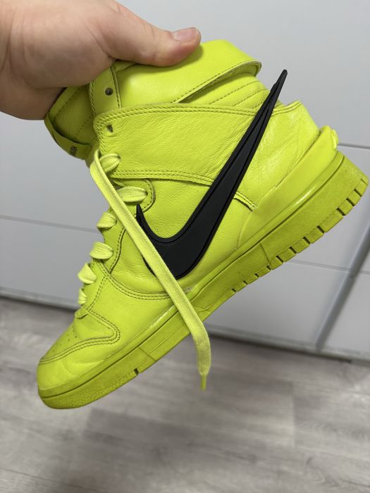 Оригинальные кроссовки Nike Dunk High AMBUSH Flash Lime