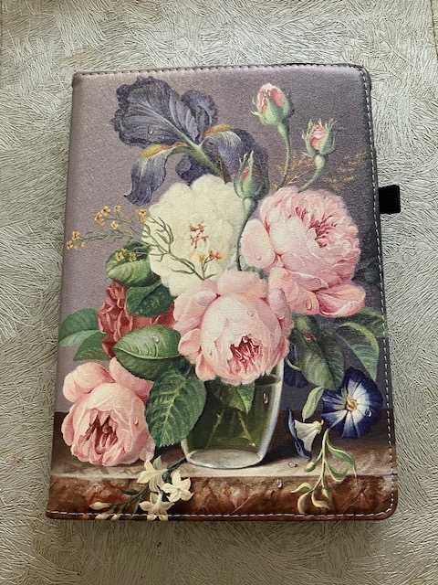 Etui na iPada kwiaty, obrotowe