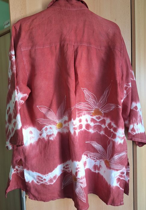 malowana lniana koszula