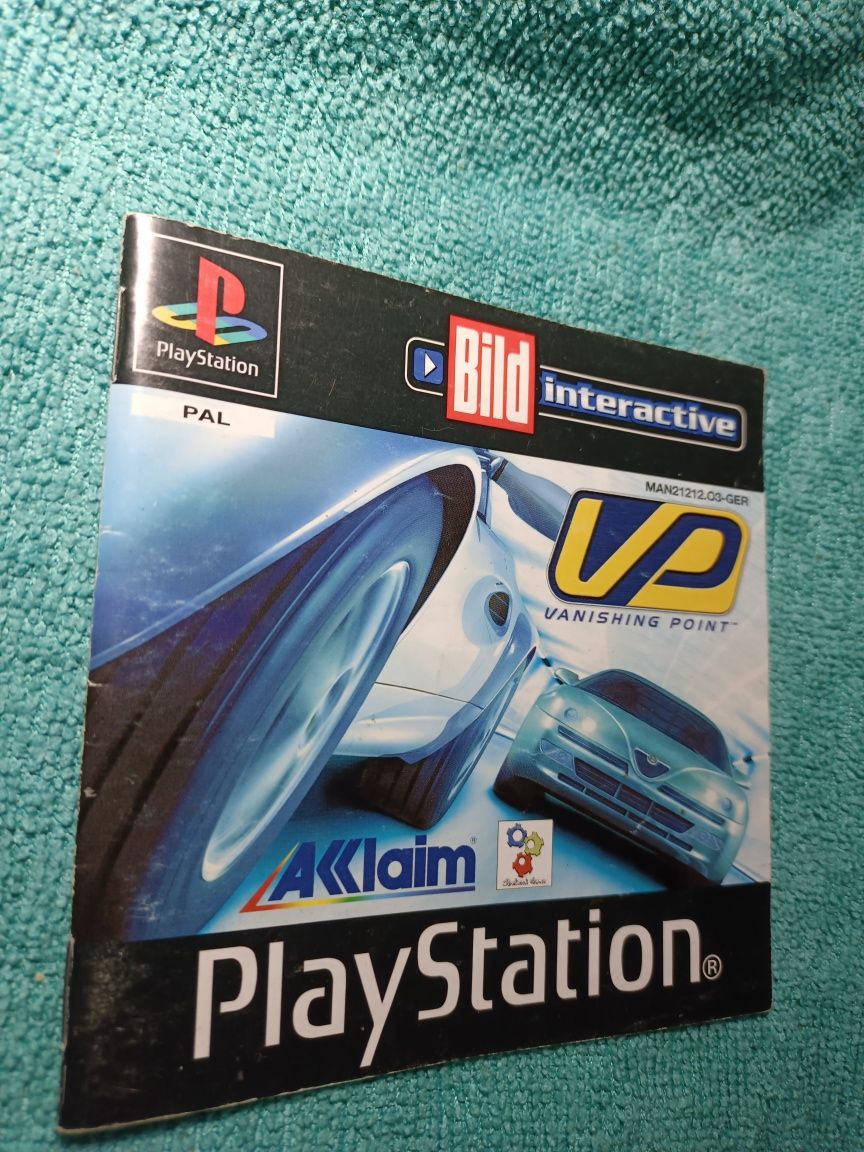 Ps1 Vanishing Point psx psone Książeczka Manual