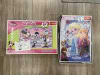 Puzzle maxi 3+ zestaw elsa kraina lodu myszka minnie