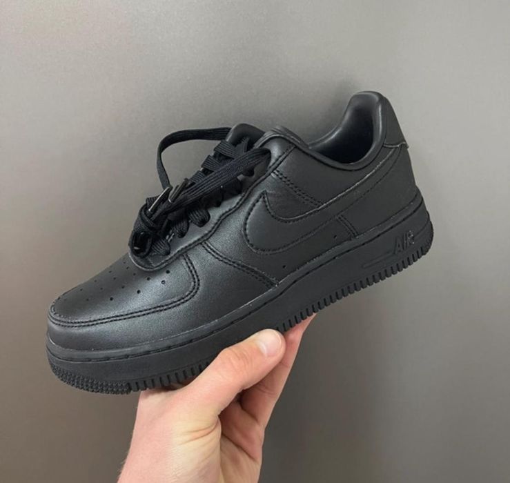 Oryginalne Nike Air Force 1 07 czarne buty damskie modne hit 37,5