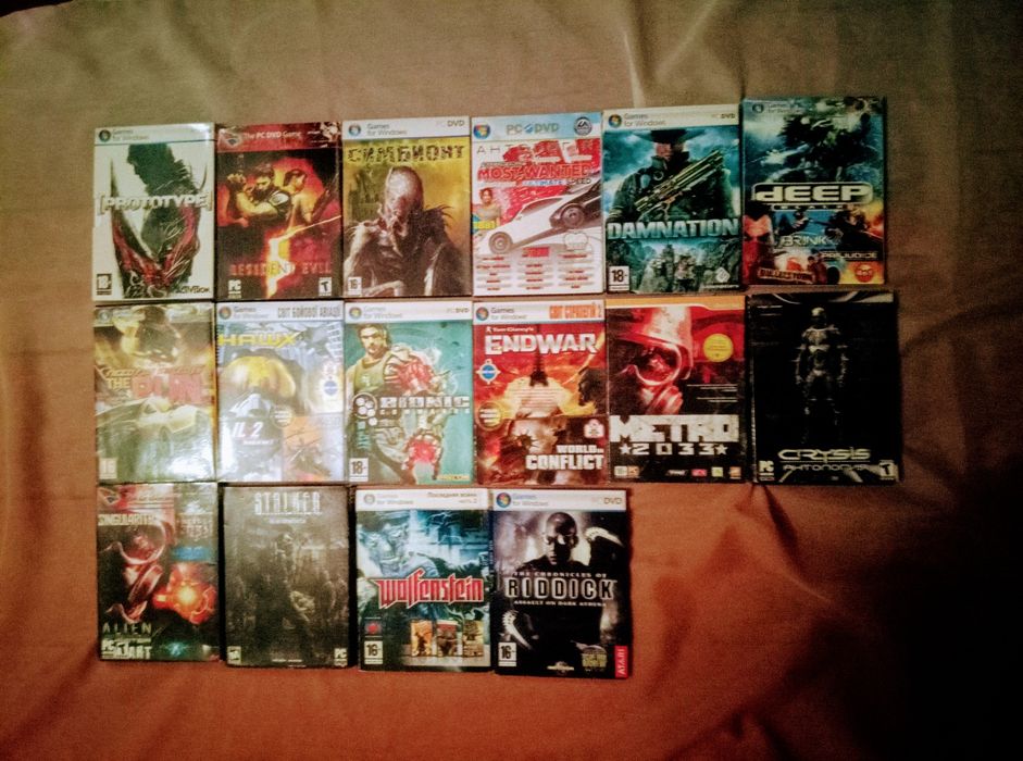 Продам Діски Ліцензійні DVD-ПК ігри. Різного типу Можно цілою колекціє