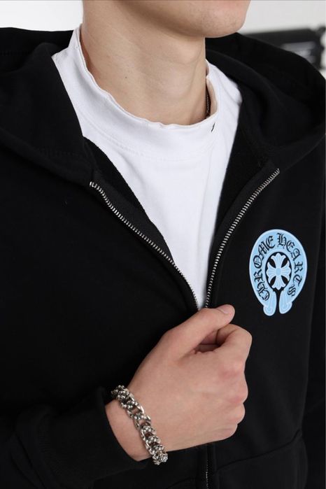 кофта chrome hearts blue