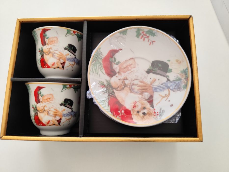 Chávenas chá de natal