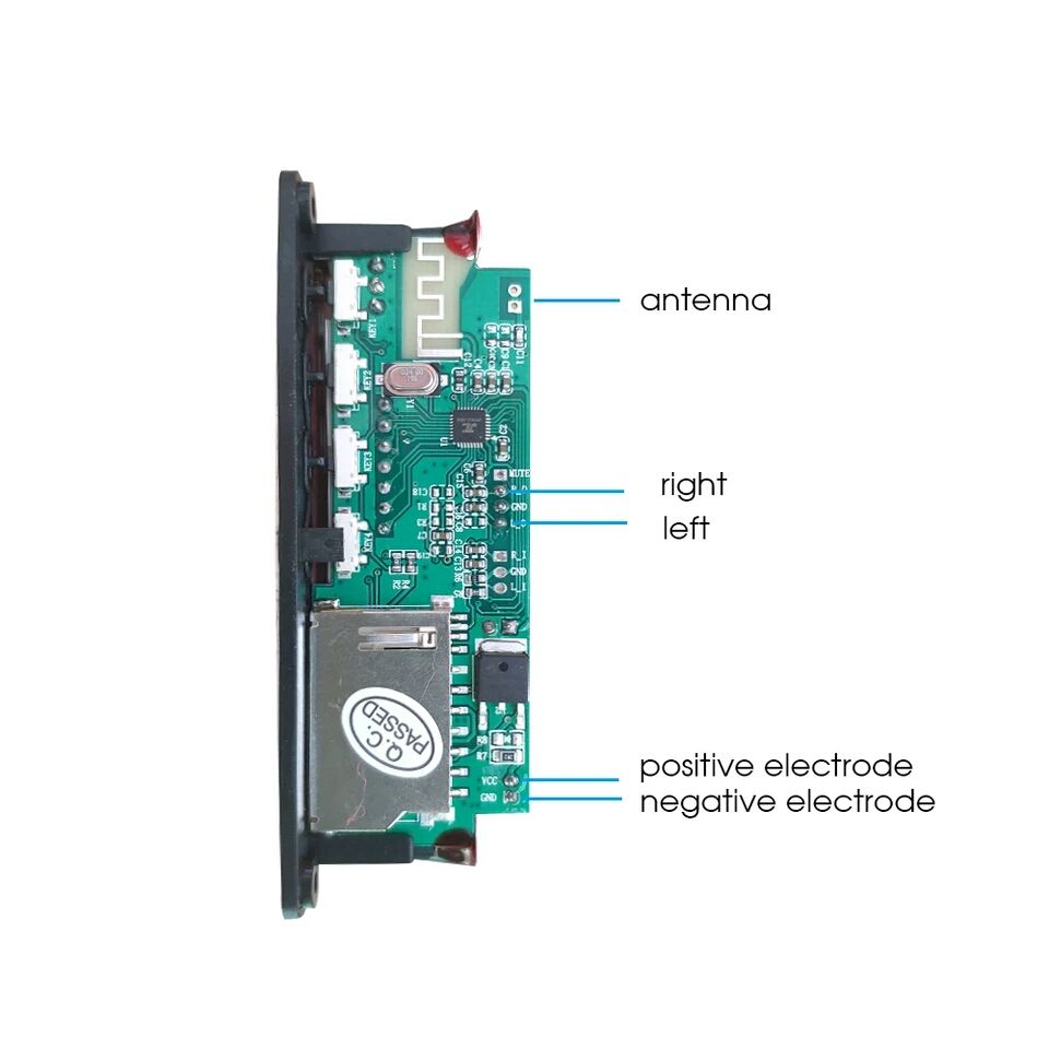 Bluetooth DC5 -12 В MP3 WMA декодер плата аудио модуль. USB SD AUX FM