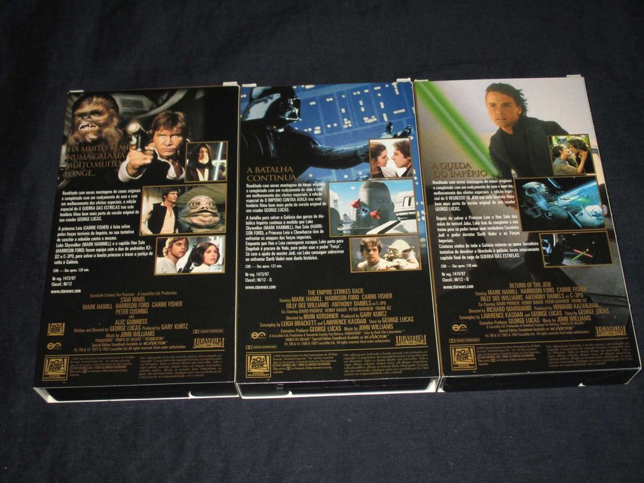 Trilogia Guerra das Estrelas Edição Especial Gold VHS
