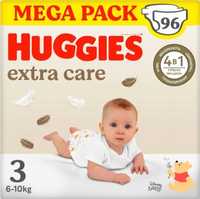 Pieluszki Huggies Extra Care Rozmiar 3 96 szt.