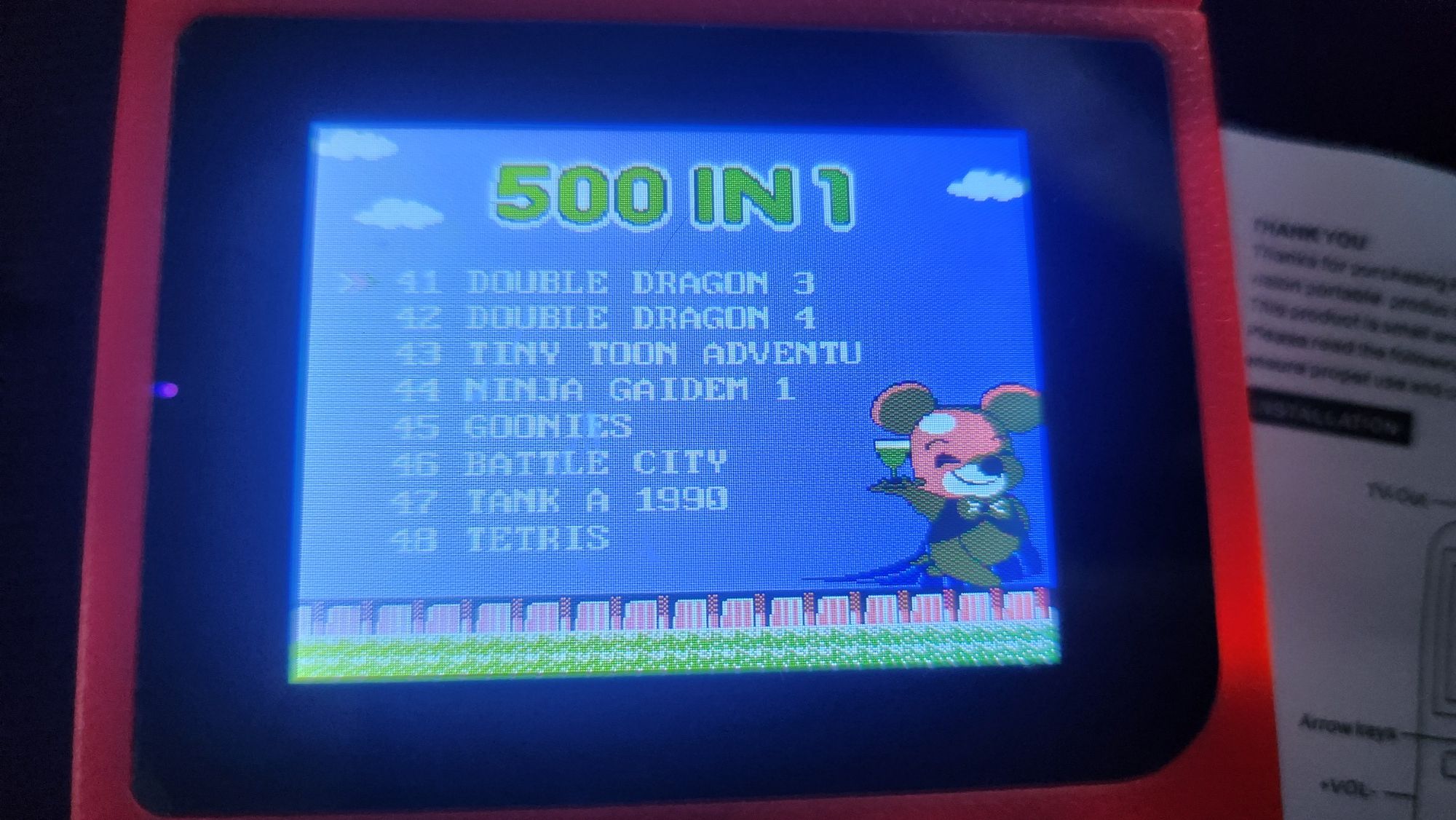 Mini Consola Retro Gaming com mais de 400 jogos de Arcade de 8 bits