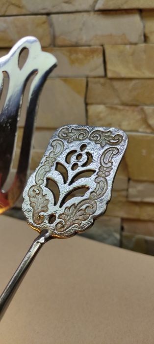 800 проба. Срібло щипці для торта