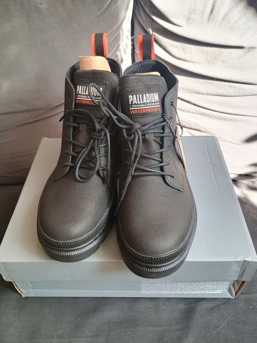 Nowe Skórzane Czarne buty Palladium OKAZJA