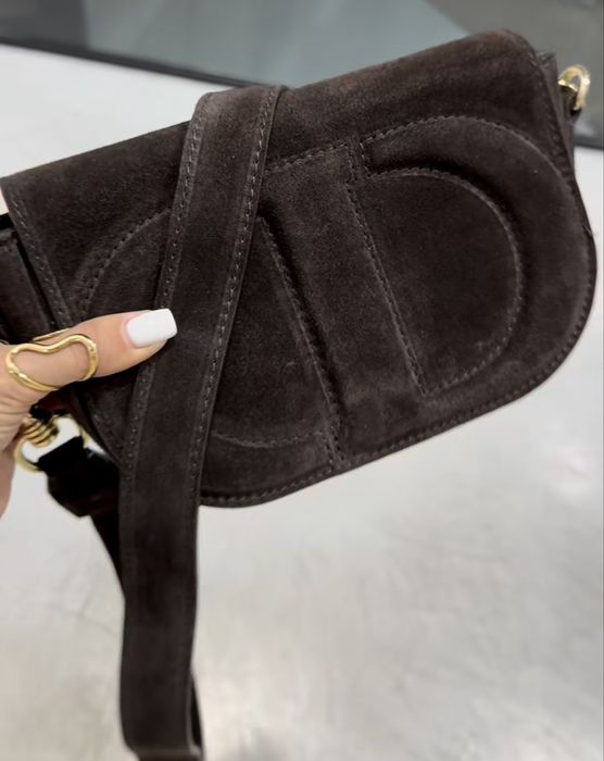 Замшевая натуральная сумочка