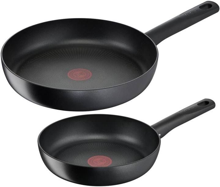 Набір сковорід Hard Titanium PRO 22 та 28 см Tefal